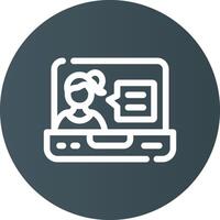Job Interview Creative Icon Design vector