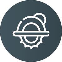 Circular Saw Creative Icon Design vector