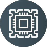 diseño de icono creativo del procesador vector