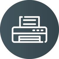 Printer Creative Icon Design vector