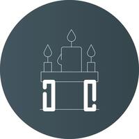 Candles Creative Icon Design vector