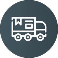 Delivery Truck Creative Icon Design vector