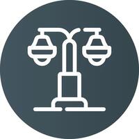 Street Lamp Creative Icon Design vector