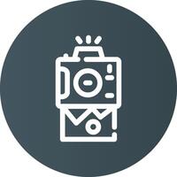 Instant Camera Creative Icon Design vector