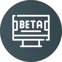 Beta Creative Icon Design vector