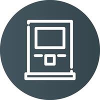Atm Machine Creative Icon Design vector