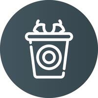 Waste Creative Icon Design vector