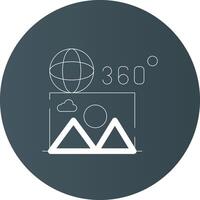 360 imagen creativo icono diseño vector