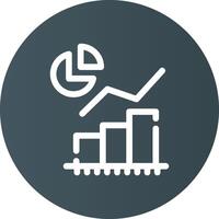 Statistical Analysis Creative Icon Design vector