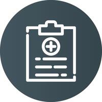 Medical Report Creative Icon Design vector