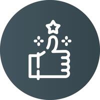 Appreciation Creative Icon Design vector