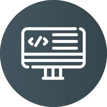 web programación creativo icono diseño vector