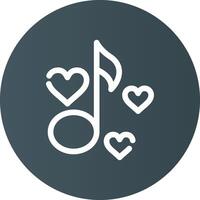 Love Song Creative Icon Design vector