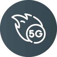 5G Creative Icon Design vector