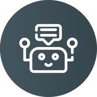 Chatbot Creative Icon Design vector