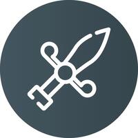 Dagger Creative Icon Design vector