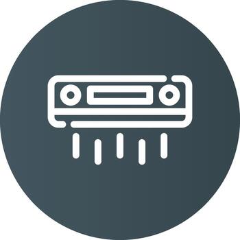 Air Conditioning Creative Icon Design vector