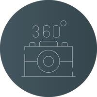 360 Camera Creative Icon Design vector