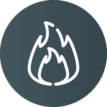 On Fire Creative Icon Design vector
