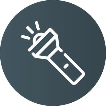 Flashlight Creative Icon Design vector