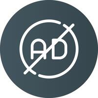 Ad Blocker Creative Icon Design vector