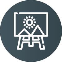 Canvas Creative Icon Design vector