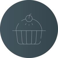 diseño de icono creativo de pastel de manzana vector