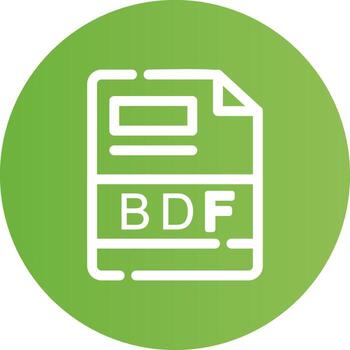 BDF Creative Icon Design vector