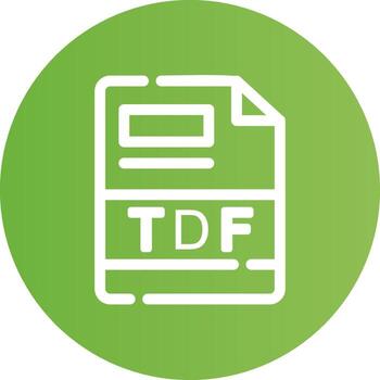 TDF Creative Icon Design vector