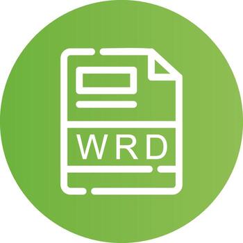 WRD Creative Icon Design vector