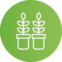 diseño de icono creativo de planta vector