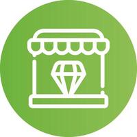 Diamond Shop Creative Icon Design vector