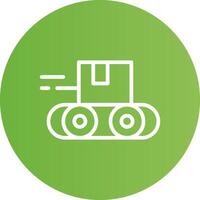 diseño de icono creativo de cinta transportadora vector