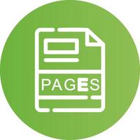 PAGES Creative Icon Design vector