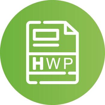 hwp creativo icono diseño vector