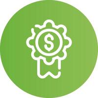 Badge-Dollar Creative Icon Design vector