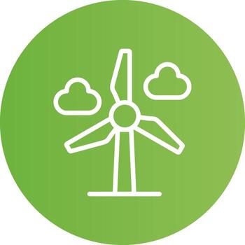 Wind Power Creative Icon Design vector