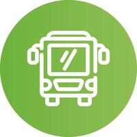 Bus Creative Icon Design vector