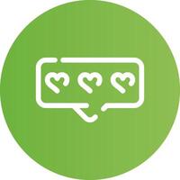 Comment Heart Creative Icon Design vector