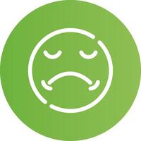 Sad Creative Icon Design vector