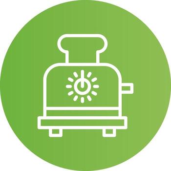 Toaster Creative Icon Design vector