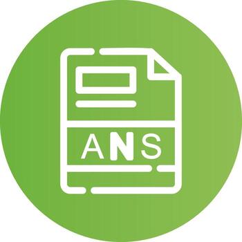 ANS Creative Icon Design vector