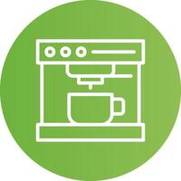 Coffee Machine Creative Icon Design vector