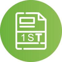 1ST Creative Icon Design vector