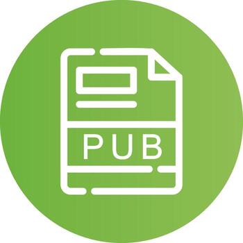 PUB Creative Icon Design vector