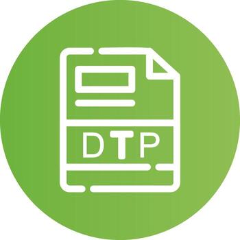 dtp creativo icono diseño vector