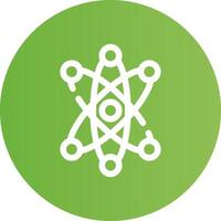 Atom Creative Icon Design vector