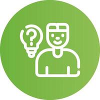 Line Circle Light green Gradient vector
