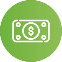 Money Bill Wave Creative Icon Design vector