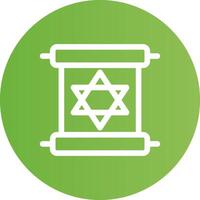 Scroll torah Creative Icon Design vector